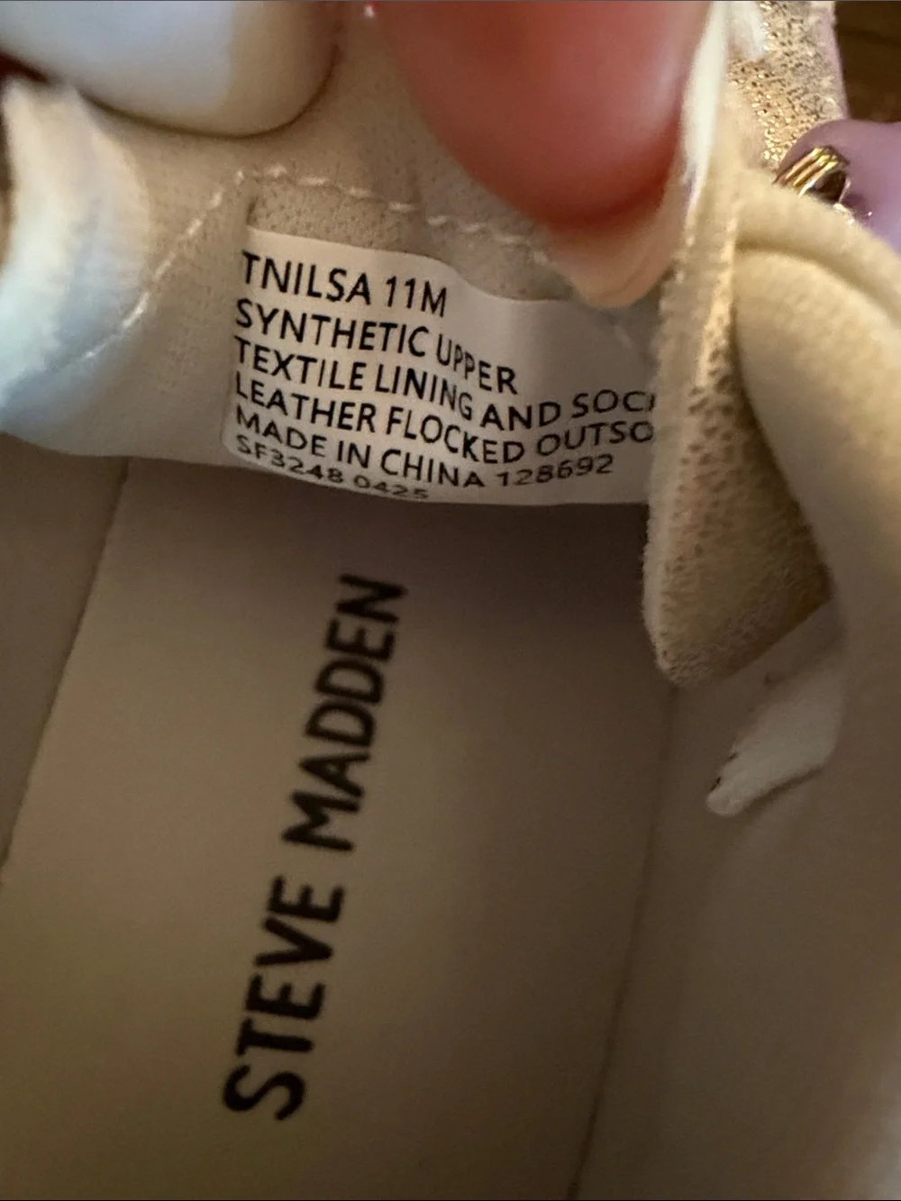 Steve Madden Kids Metallic Pink & White Charm Sneakers